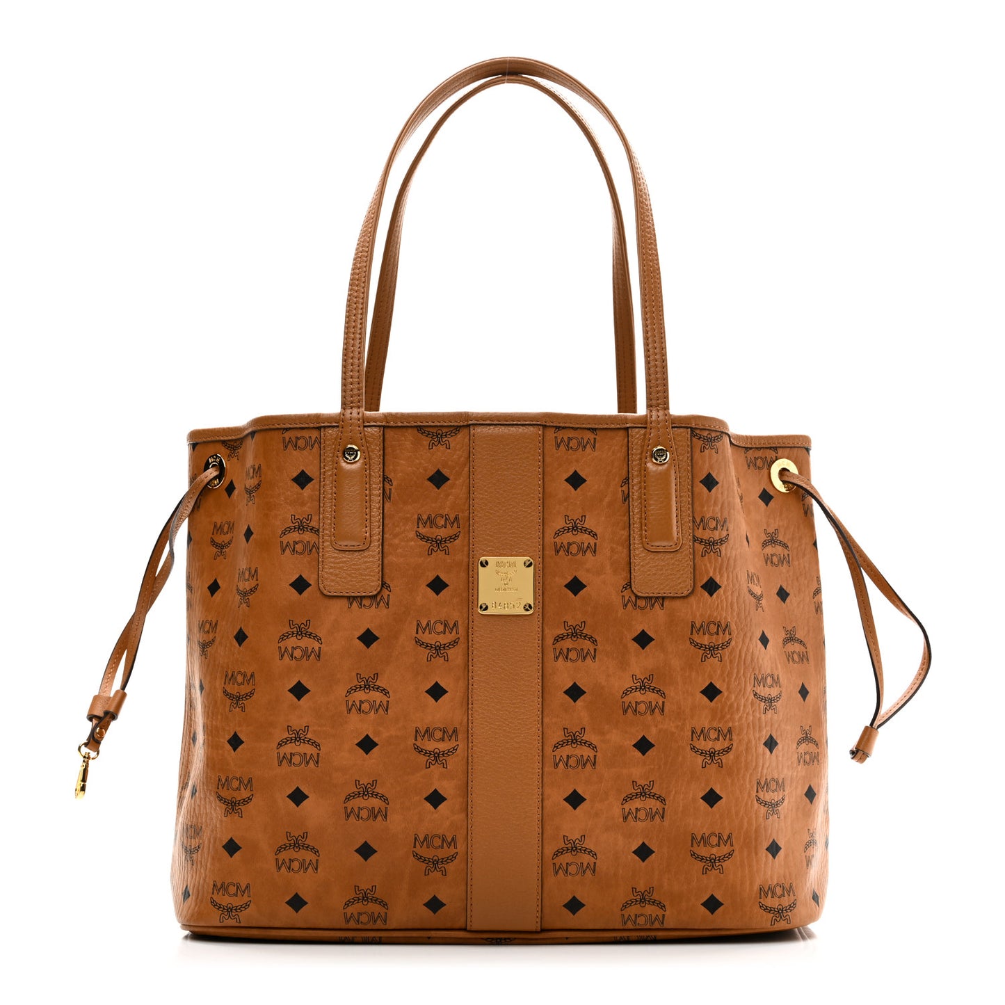 Visetos Medium Liz Reversible Shopper Tote Cognac