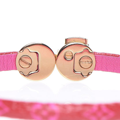 Louis Vuitton Monogram Mini Historic Bracelet 17 Fuchsia 4 of 5