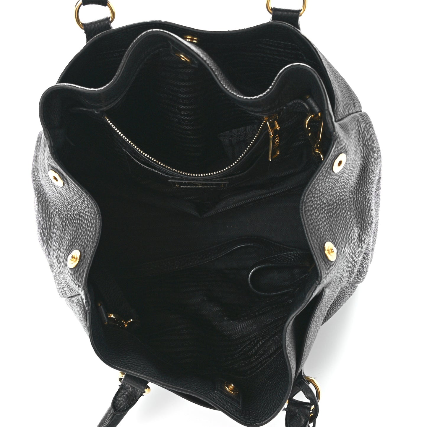 Vitello Daino Tote Black