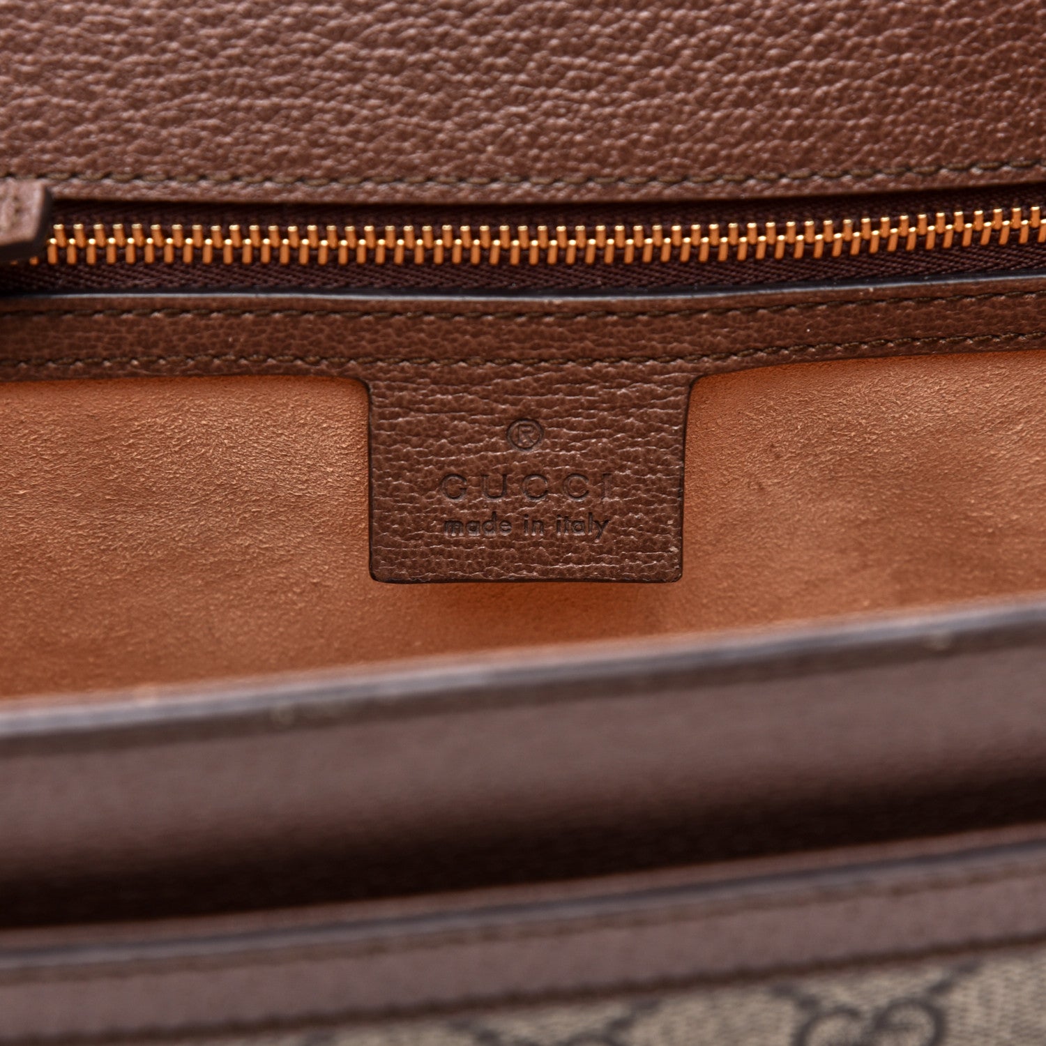 Gucci GG Supreme Monogram Web Small Ophidia Flap Messenger Bag Brown 8 of 11