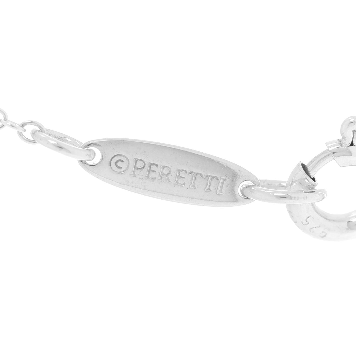 Tiffany Sterling Silver 11mm Elsa Peretti Open Heart Pendant Necklace 7 of 8