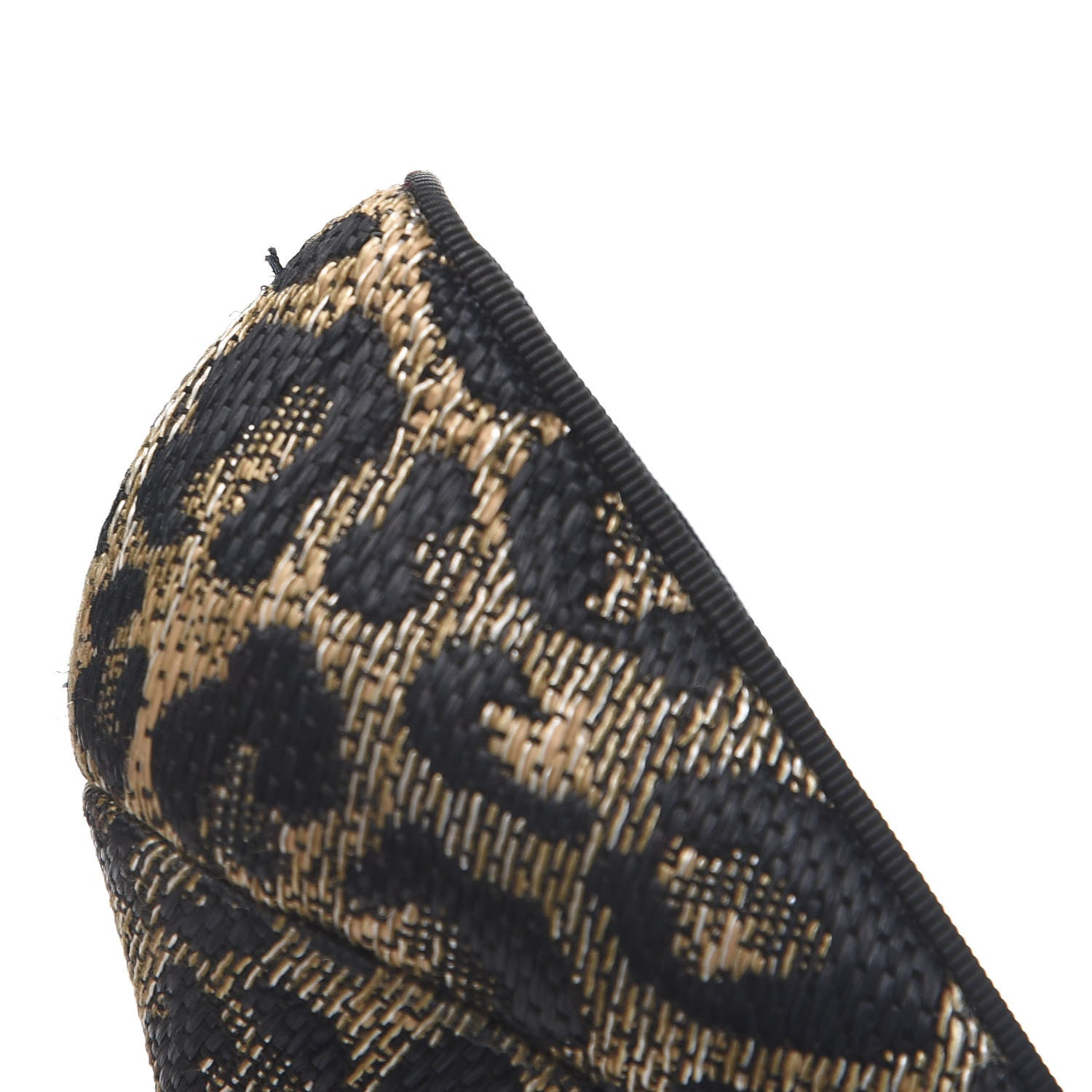 Christian Louboutin Jacquard Leopard Print Daffodile 160 Pumps 37 Black 9 of 10
