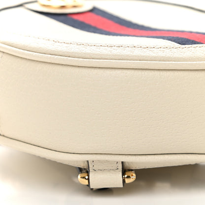 Gucci Textured Calfskin Web Mini Ophidia Round Backpack Mystic White 8 of 9