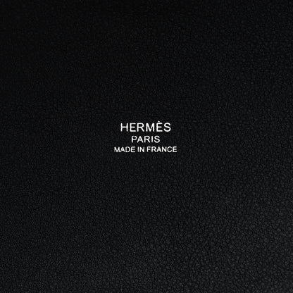 Hermes Swift H Canvas Cabas H En Biais 27 Black Ecru 6 of 9