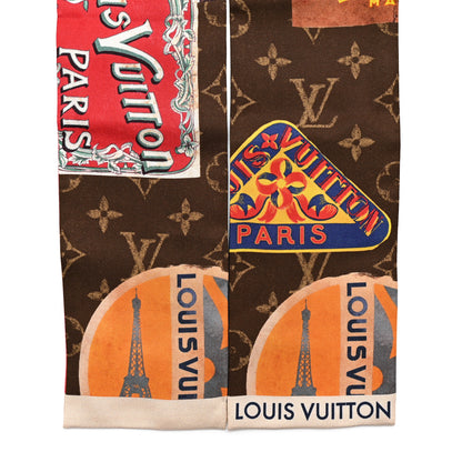 Louis Vuitton Silk Monogram Flight Mode Elysee Palace Hotel Bandeau Brown 2 of 4