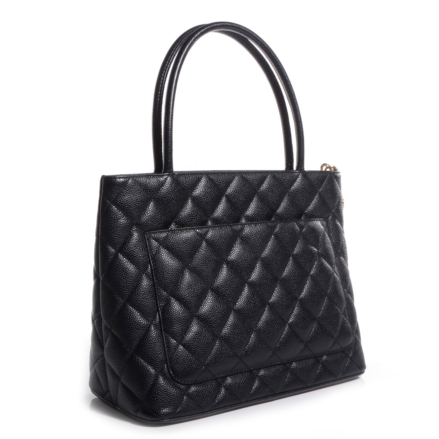 Chanel Caviar Medallion Tote Black 3 of 7