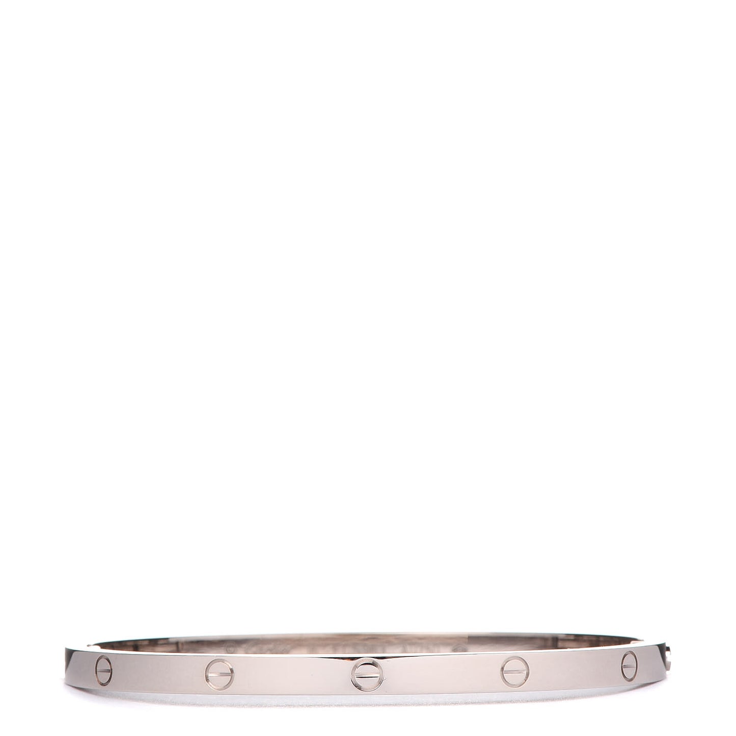 18K White Gold Small LOVE Bracelet 16