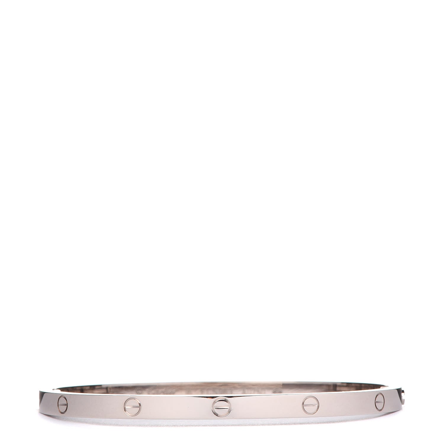 Cartier 18K White Gold Small LOVE Bracelet 16 1 of 6