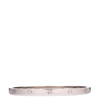 Cartier 18K White Gold Small LOVE Bracelet 16 1 of 6