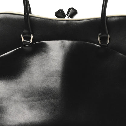 Prada Spazzolato Doctor Bag Black White 7 of 12