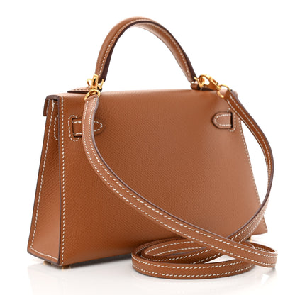 Hermes Epsom Mini Kelly Sellier 20 Gold 3 of 12