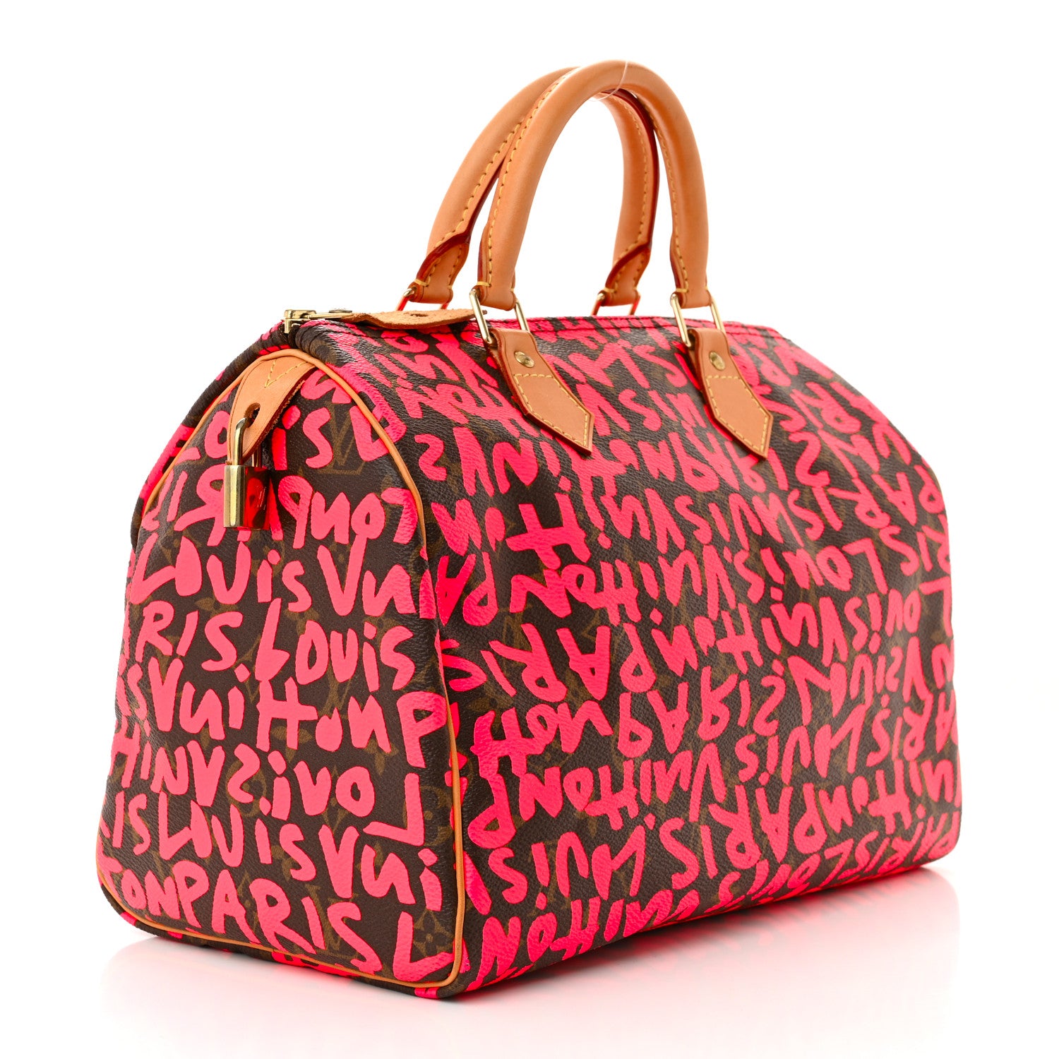 Louis Vuitton Monogram Graffiti Speedy 30 Fuchsia 3 of 10