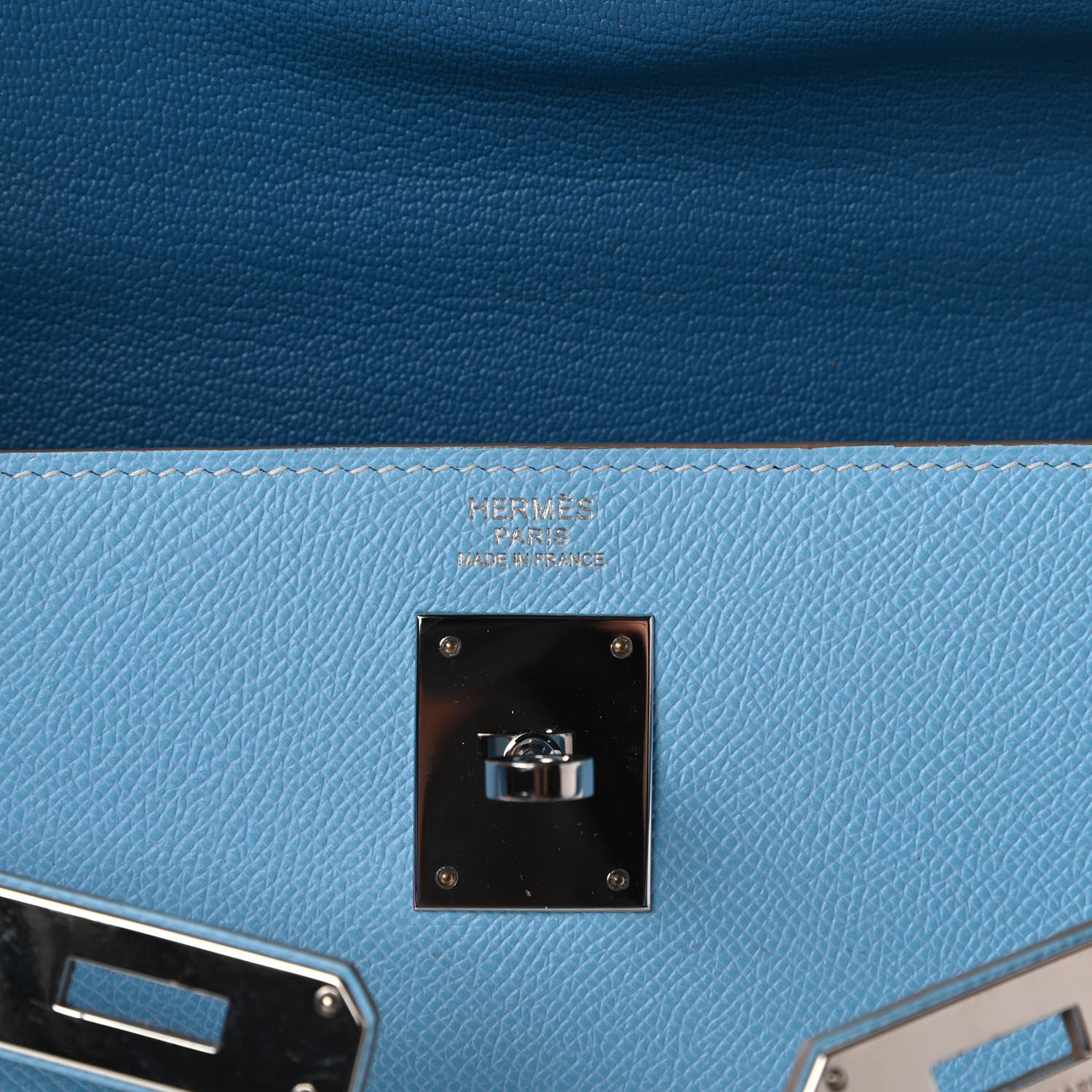 Hermes Epsom Candy Kelly Retourne 32 Celeste Mykonos 8 of 11
