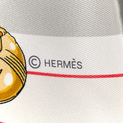 Hermes Silk Chorus Stellarum Scarf 70 Rouge White Multicolor 4 of 7
