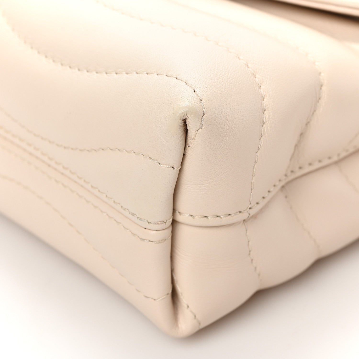 Louis Vuitton Calfskin LV New Wave Chain Bag Ivory 8 of 8