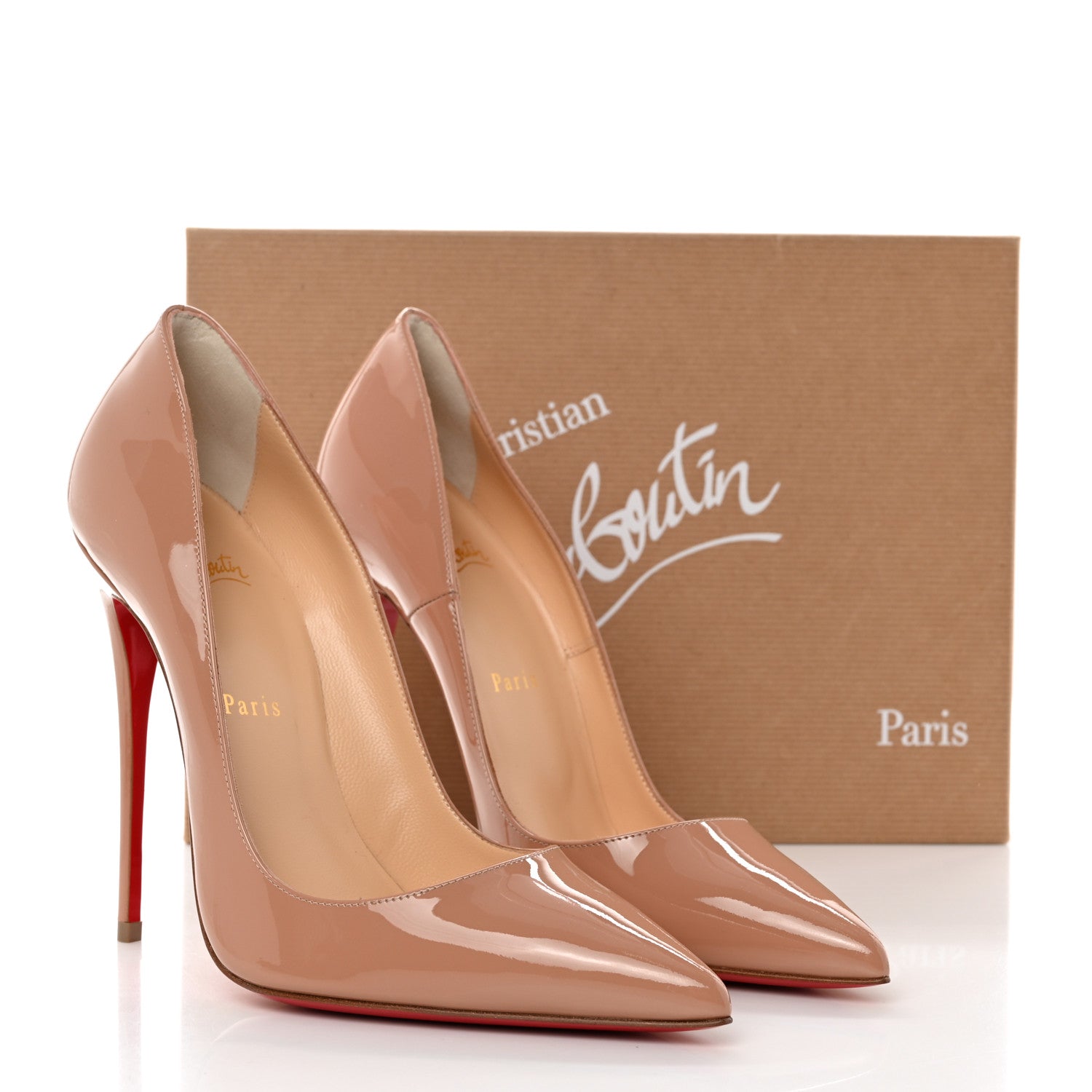 Christian Louboutin Patent So Kate 120 Pumps 39 Nude 8 of 8