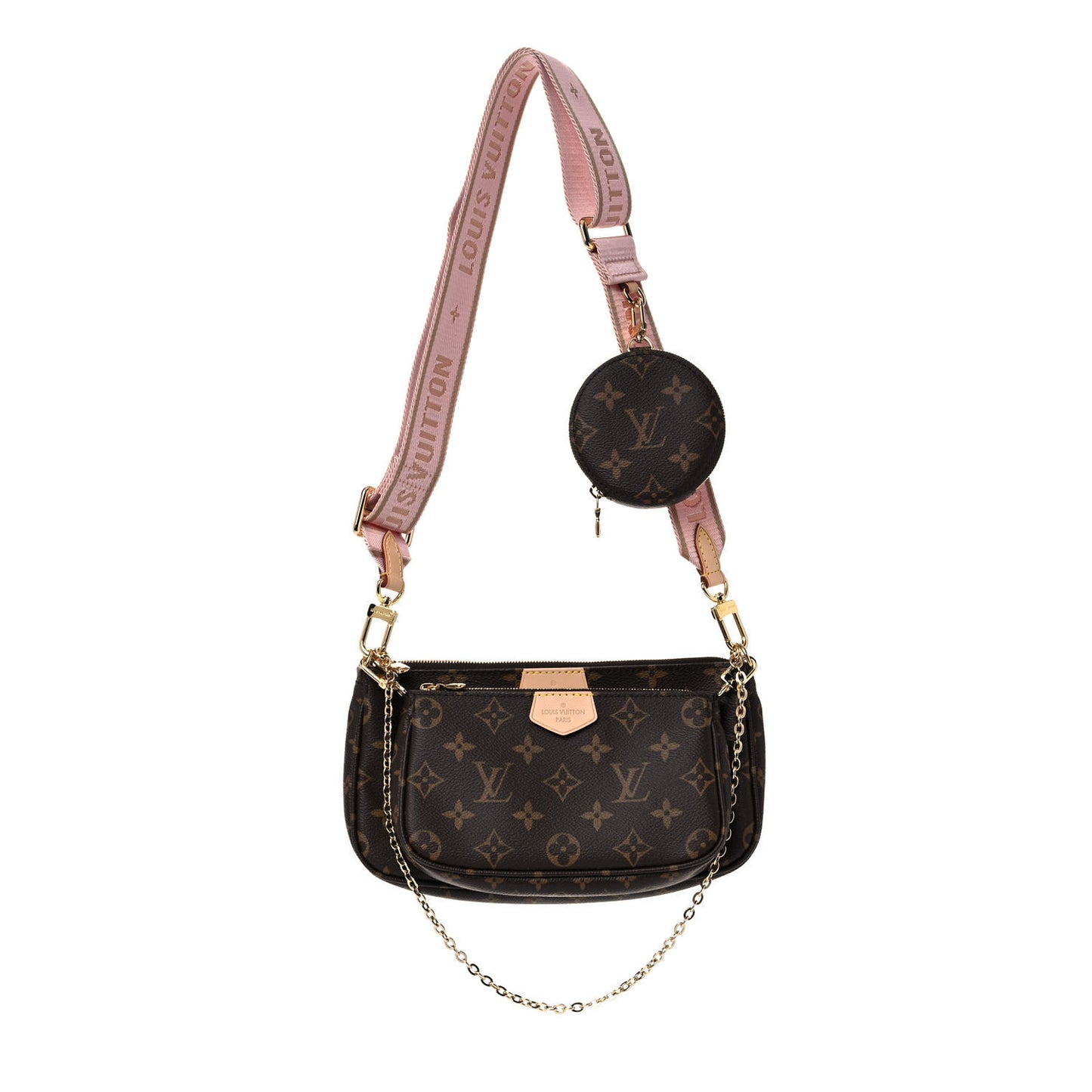 Monogram Multi Pochette Accessories Rose Clair