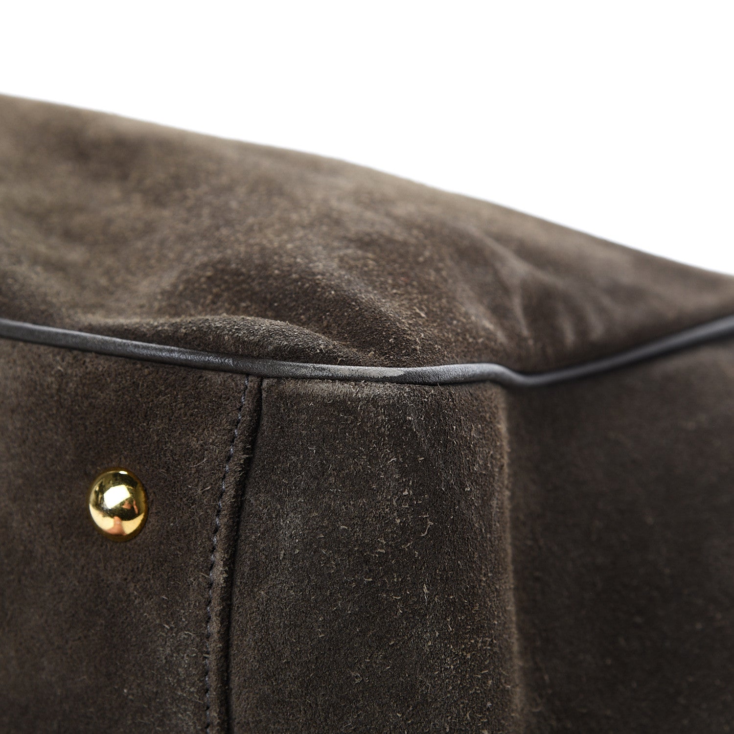 Gucci Suede Medium 1973 Top Handle Satchel Olive 10 of 19