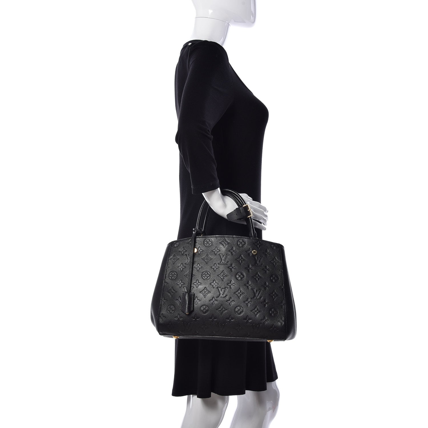 Louis Vuitton Empreinte Montaigne MM Black 3 of 9