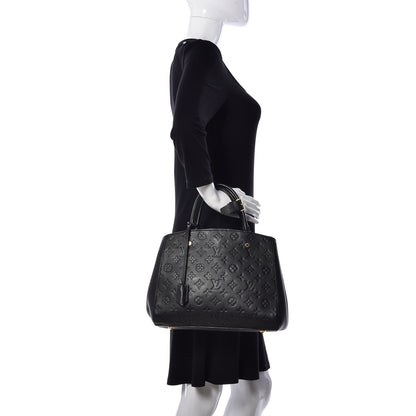 Louis Vuitton Empreinte Montaigne MM Black 3 of 9