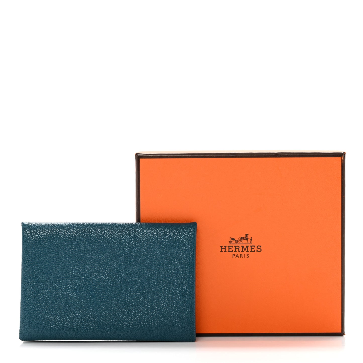 Chevre Mysore Calvi Card Case Vert Bosphore