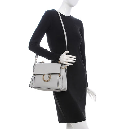 Chloe Calfskin Small Faye Day Shoulder Bag Airy Grey 2 of 9