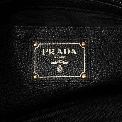 Prada Vitello Phenix Shopping Bag Black 6 of 9