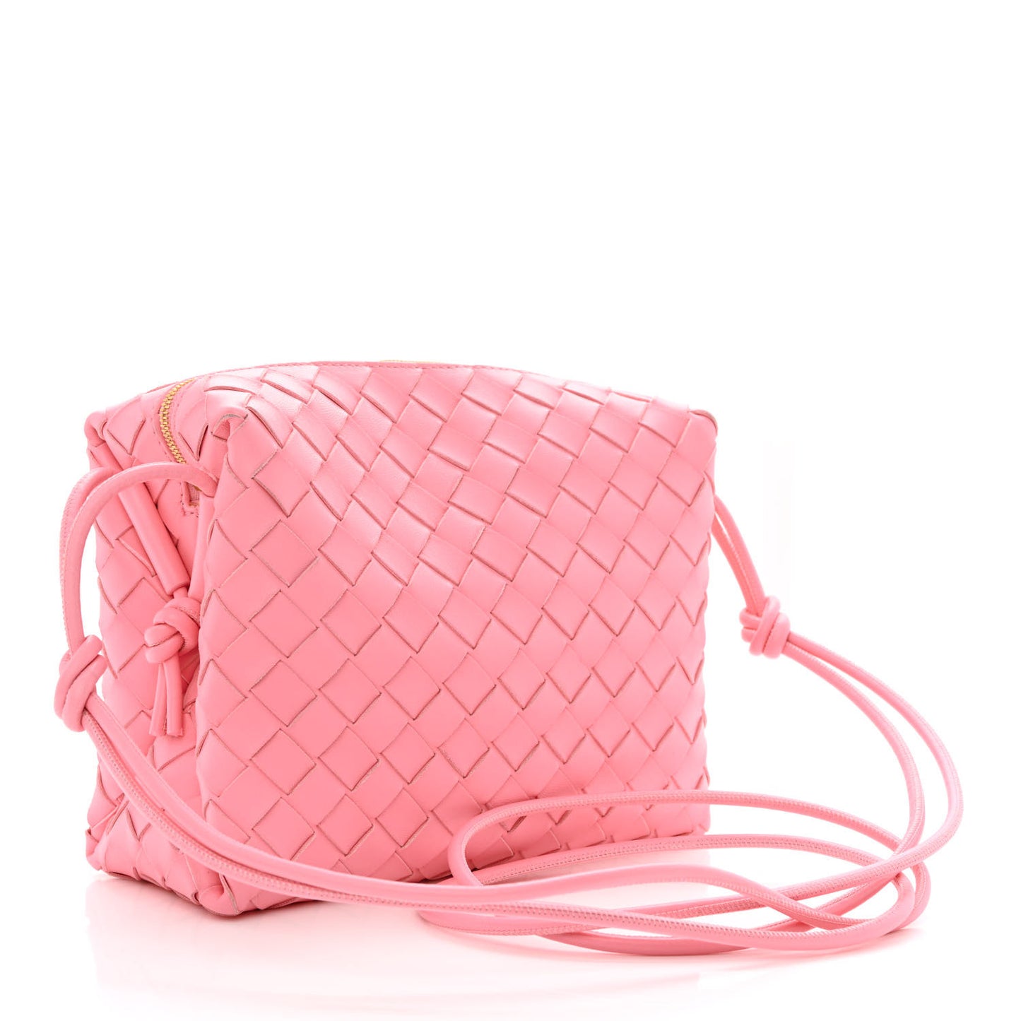 Nappa Intrecciato Small Loop Camera Bag Ribbon