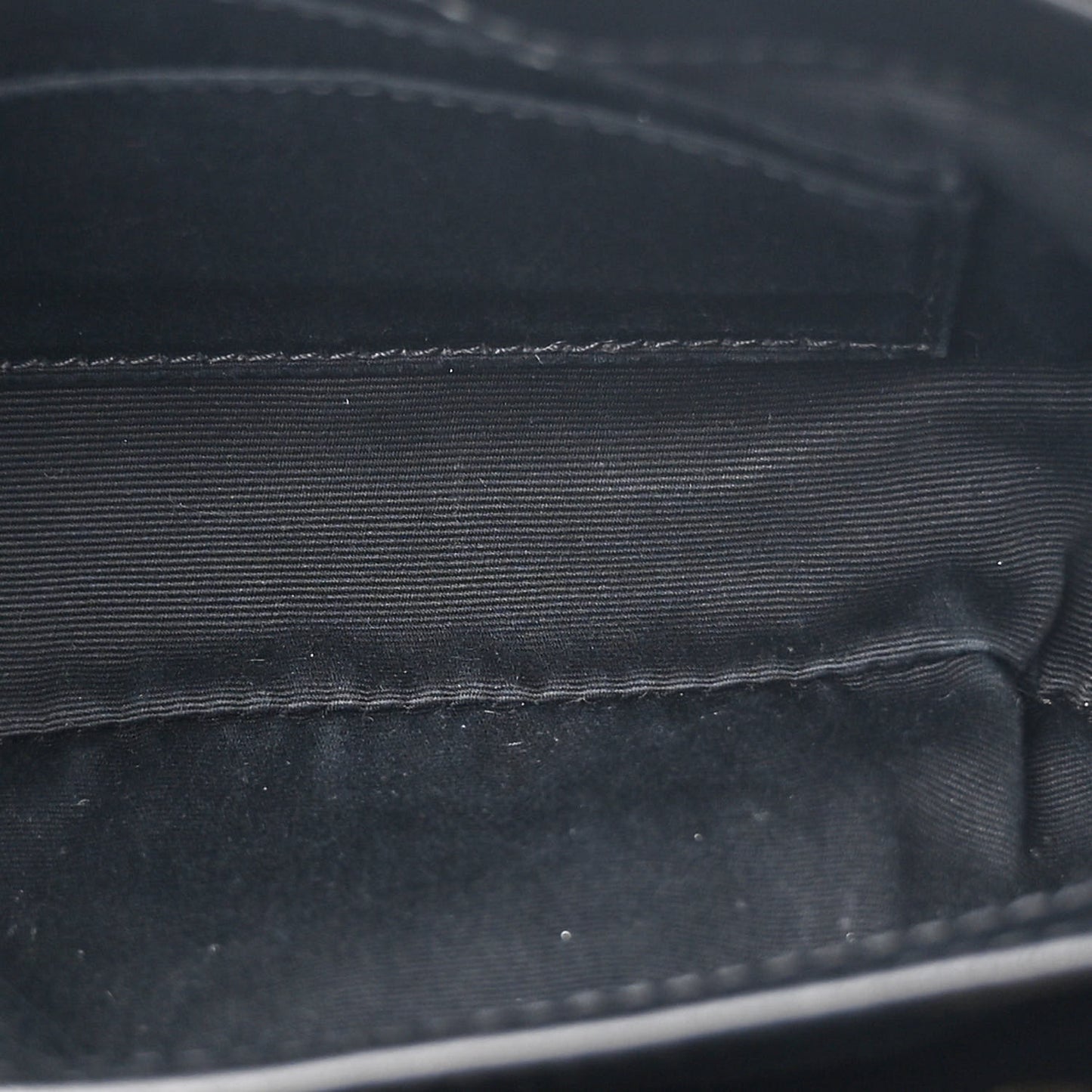 Calfskin Y Quilted Monogram Toy Loulou Crossbody Bag Black