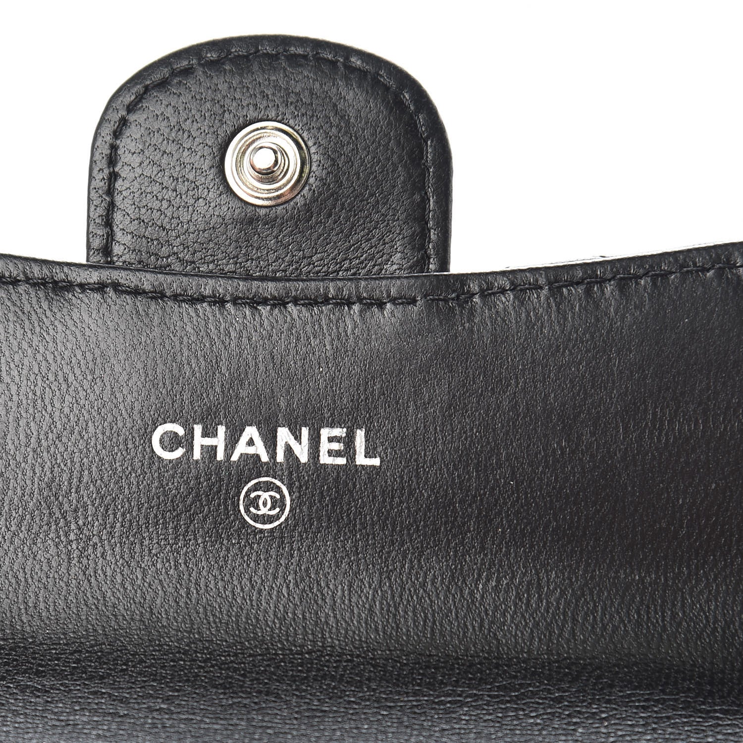 Chanel Lambskin Quilted Flap Card Holder Black 6 of 8