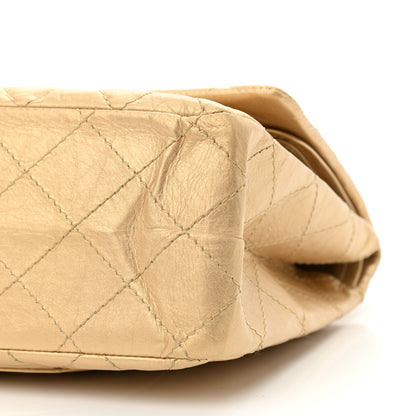 Chanel Metallic Aged Calfskin Quilted 2.55 Reissue 227 Flap Gold 9 of 10