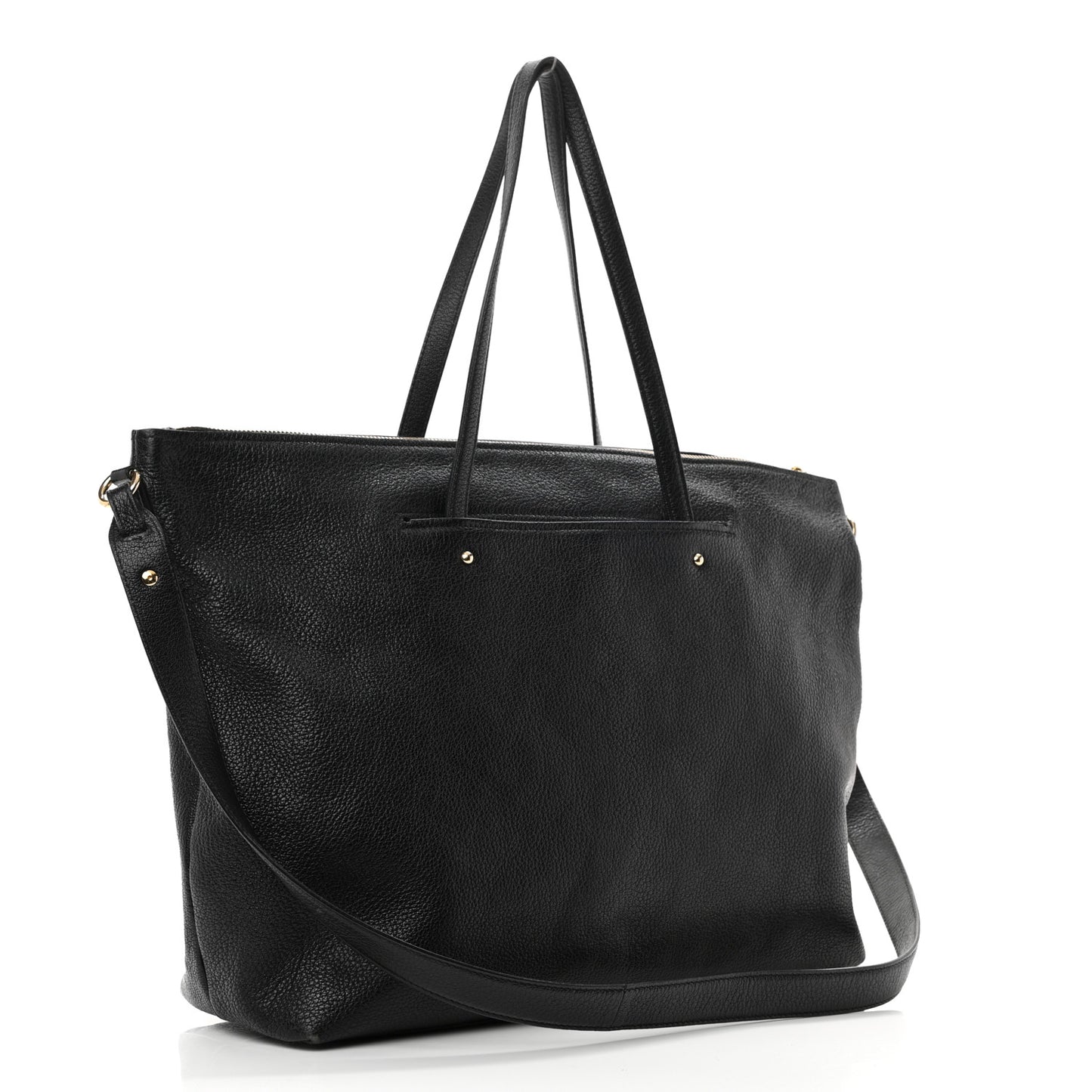 Goatskin Large Mika Tote Black