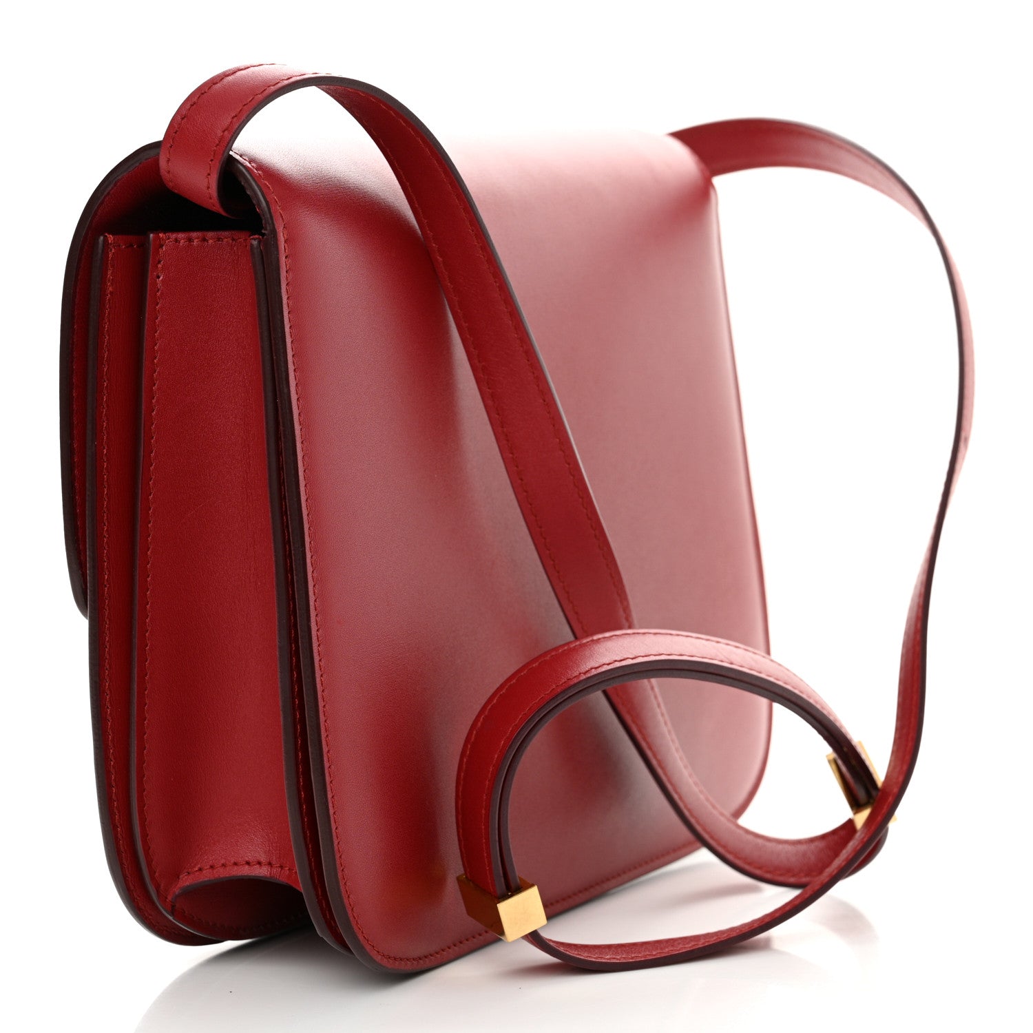 Celine Box Calfskin Medium Classic Box Flap Bag Red 3 of 13