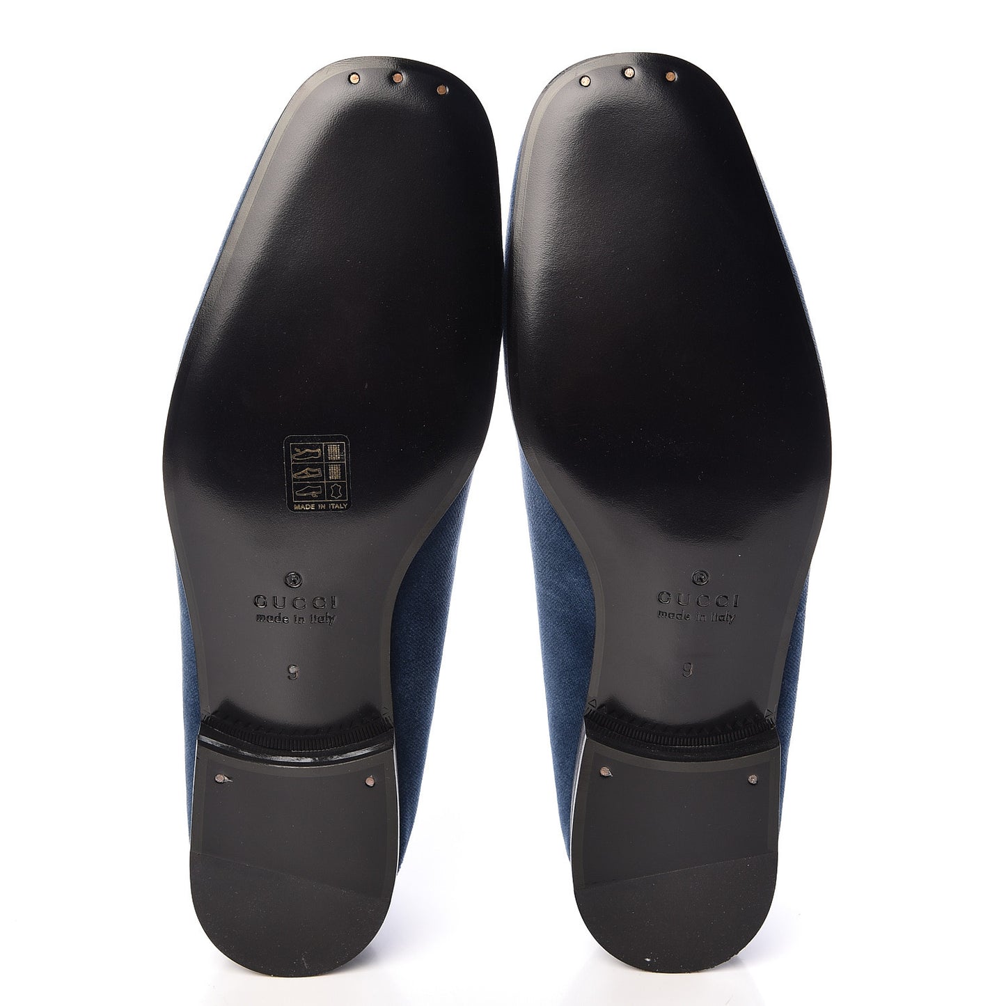 Velvet Mens Loafers 9 Blue