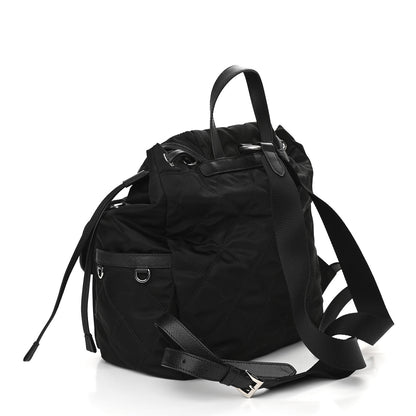 Prada Tessuto Nylon Saffiano Vela Quilted Backpack Black 3 of 9