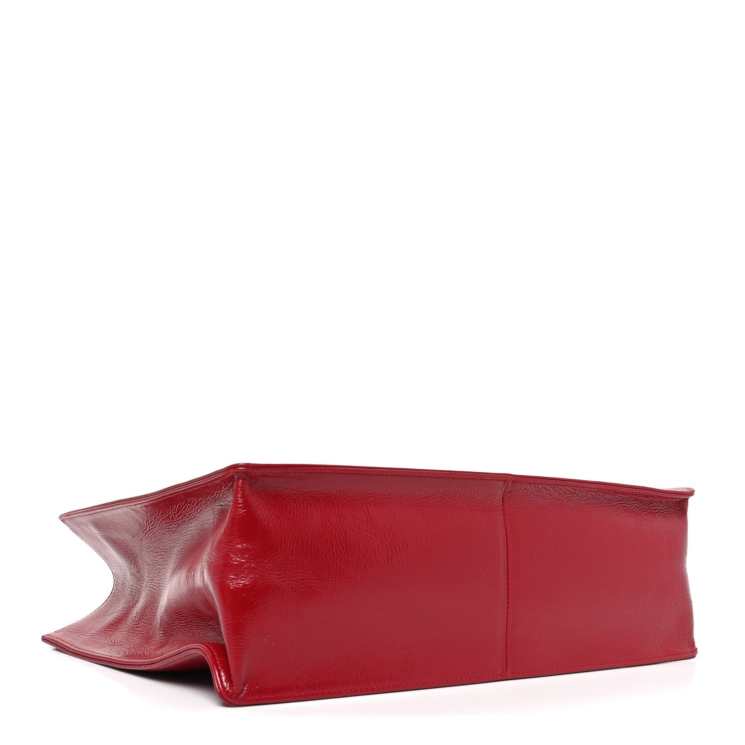 Chanel Shiny Aged Calfskin Shopping Bag Red 4 of 8