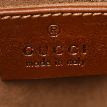 Gucci GG Supreme Monogram Cuoio Toscano Mini Chain Shoulder Bag Beige Ebony Cuir 6 of 11