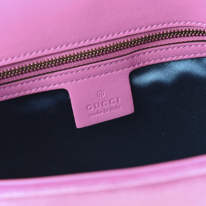 Gucci Velvet Matelasse Marquise Crystals Embroidered Small GG Marmont Shoulder Bag Malva 8 of 10