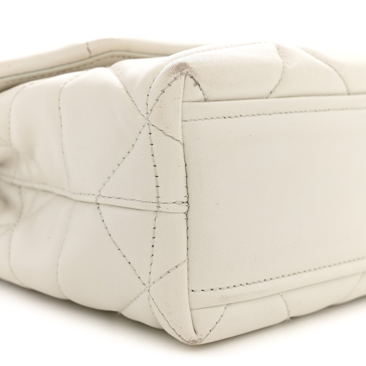 Prada Nappa Triangle Stitched Small Spectrum Bag White 7 of 15