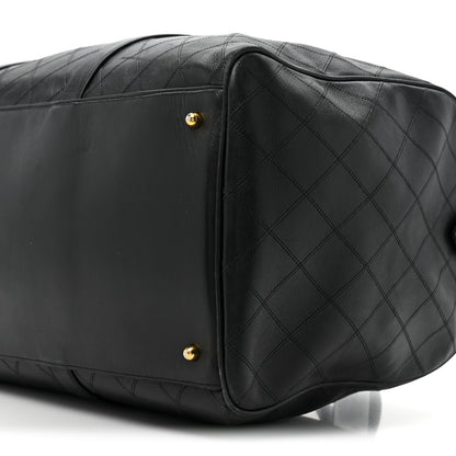 Chanel Calfskin Stitched CC Boston Black 9 of 19