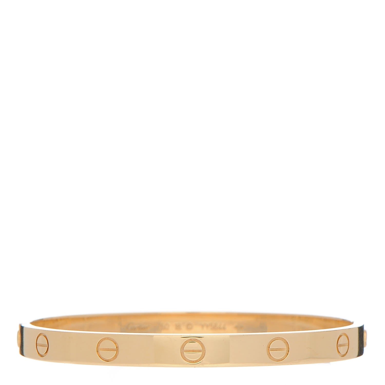 Cartier 18K Yellow Gold LOVE Bracelet 18 1 of 7