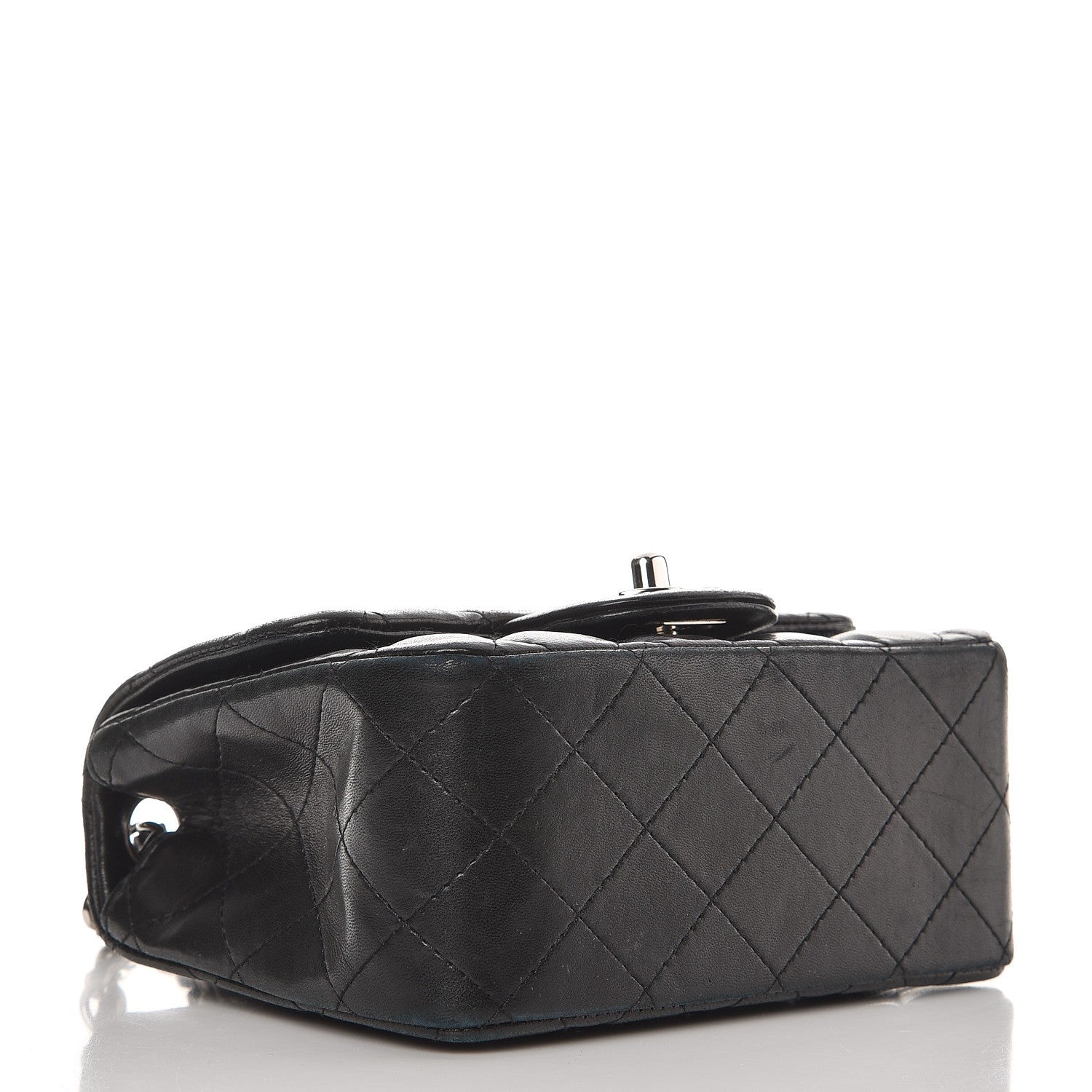 Chanel Lambskin Quilted Mini Square Flap Black 4 of 9