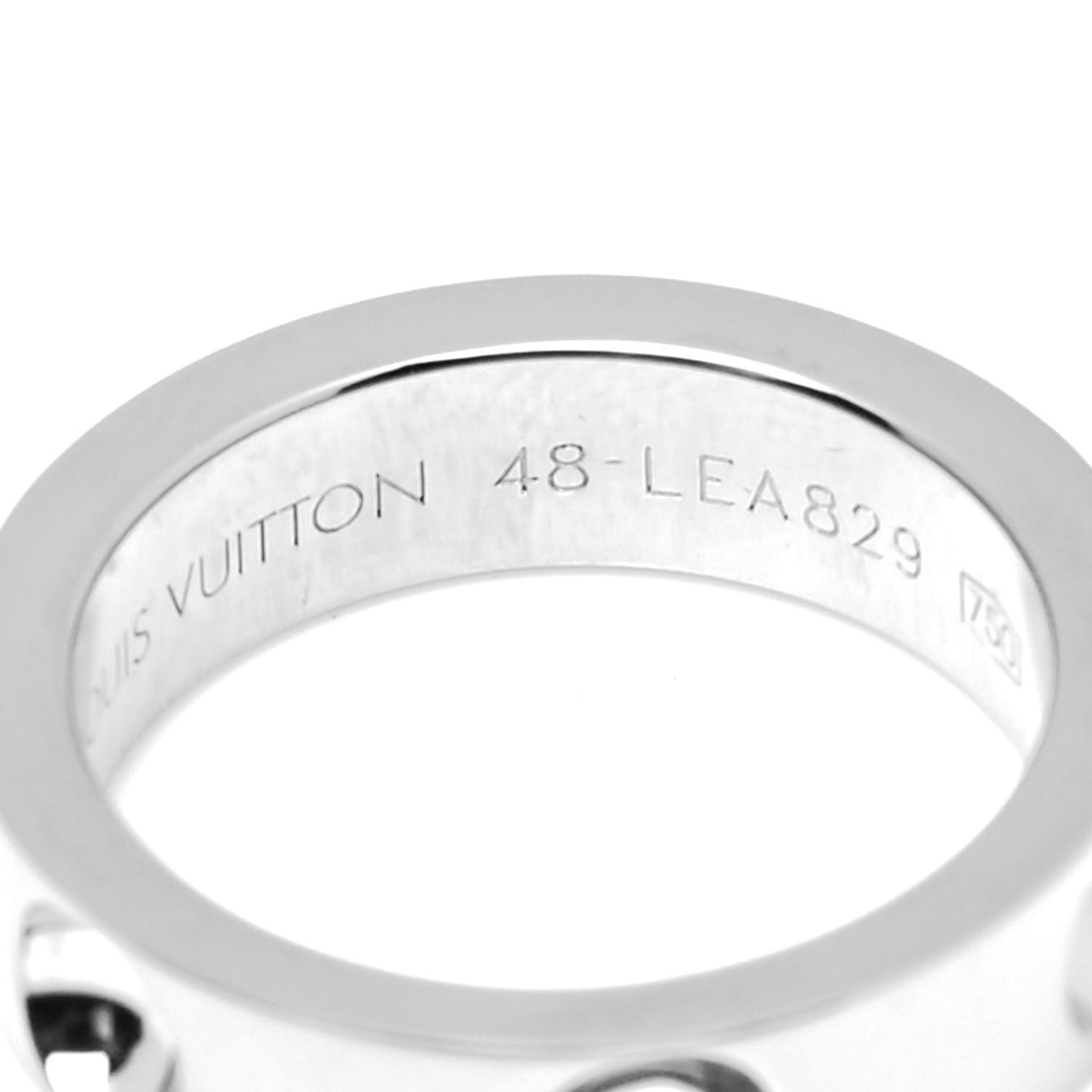 18K White Gold Empreinte Ring 48 4.5