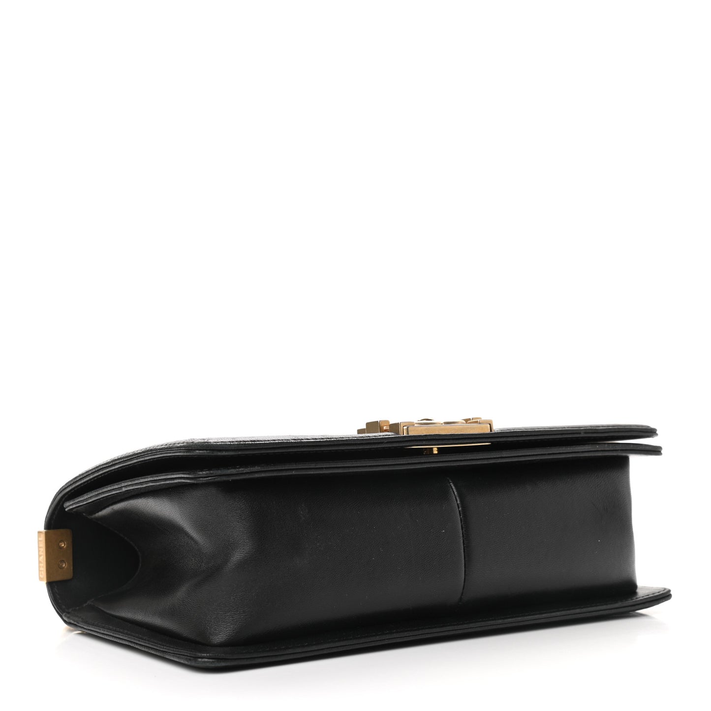 Lambskin Quilted Medium Boy Flap Black