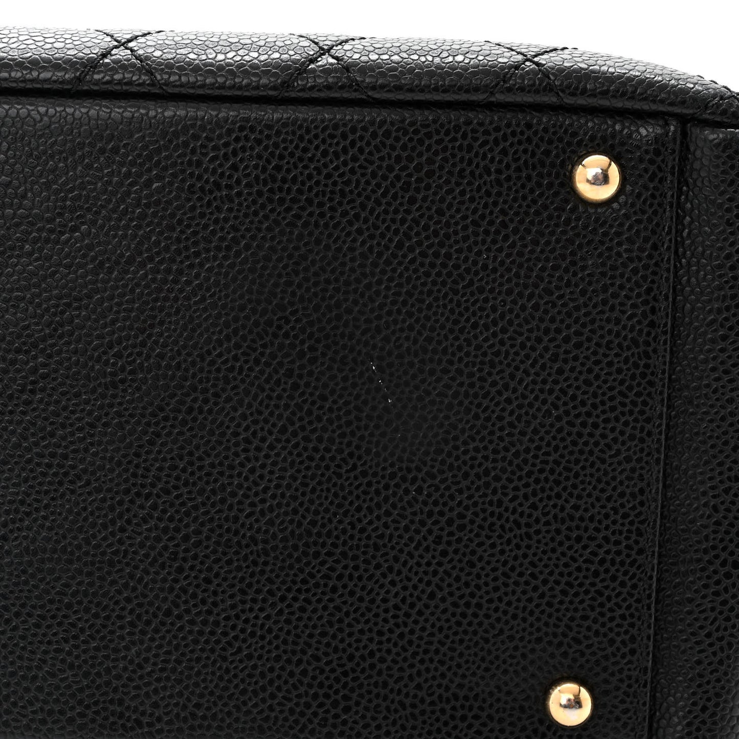 Caviar Quilted Petit Timeless Shopping Tote PTT Black