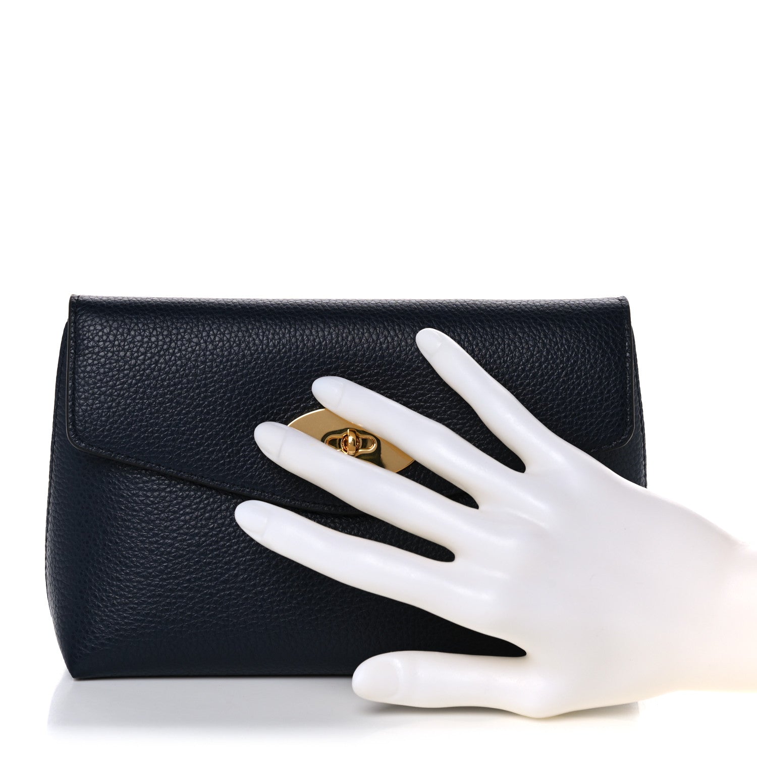 Mulberry Small Classic Grain Darley Cosmetic Pouch Navy 2 of 13