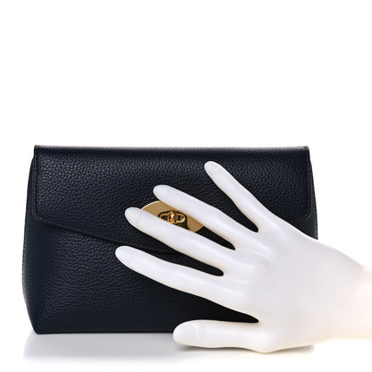 Mulberry Small Classic Grain Darley Cosmetic Pouch Navy 2 of 13