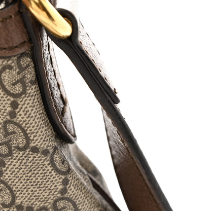 Gucci GG Supreme Monogram Web Small Ophidia Half Moon Hobo Brown 11 of 12