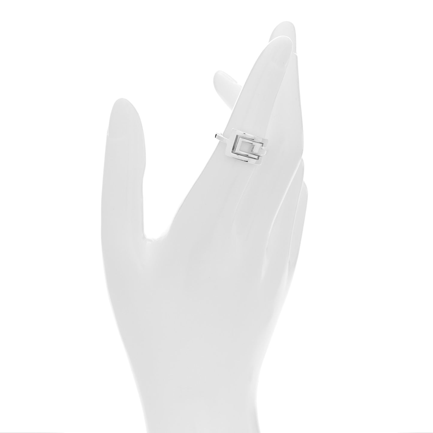 Sterling Silver G Cutout Band Ring 51 5.75