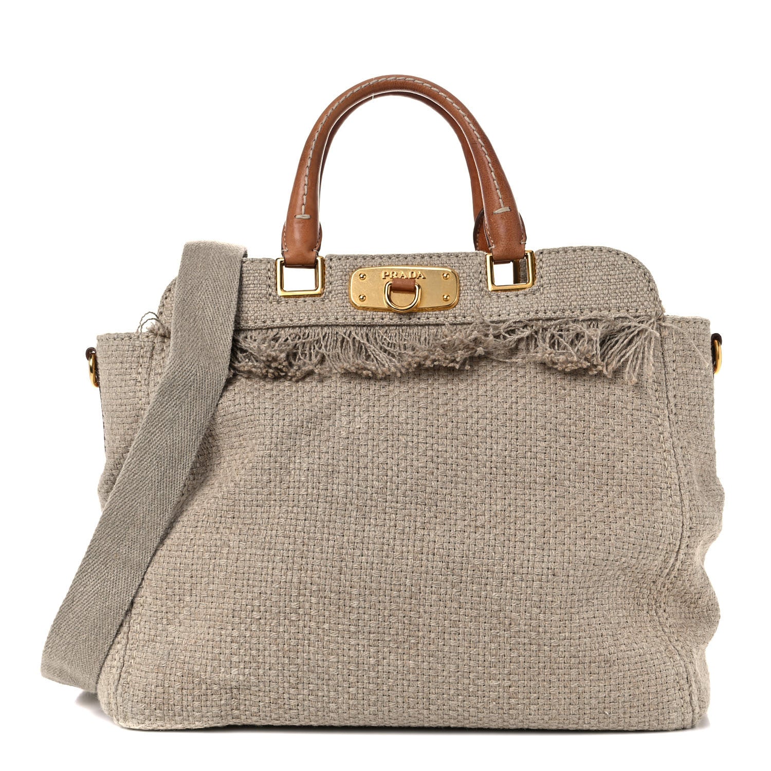 Prada Lino Tote Corda 1 of 17